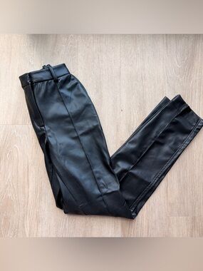 H&M faux leather pants